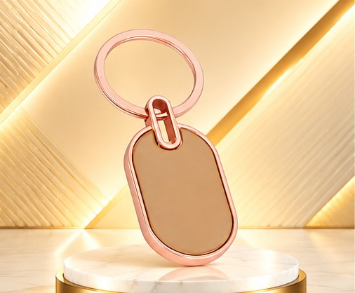 Rose Gold Premium Metal Keychain