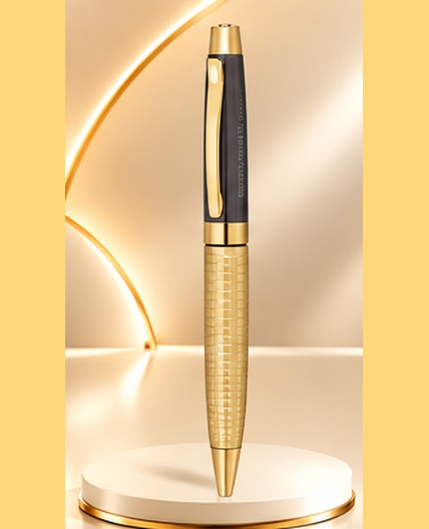 Luxury Gold Textured Metal Pen