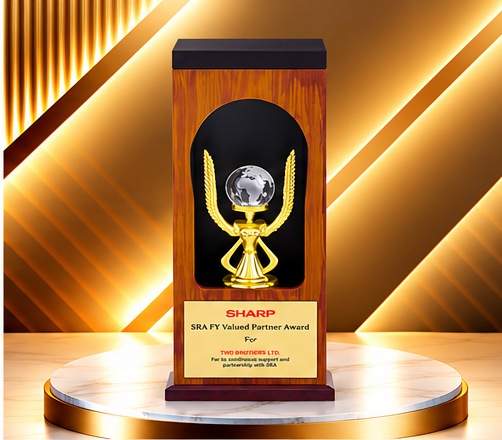 Wooden Arch Crystal Globe Award 4869