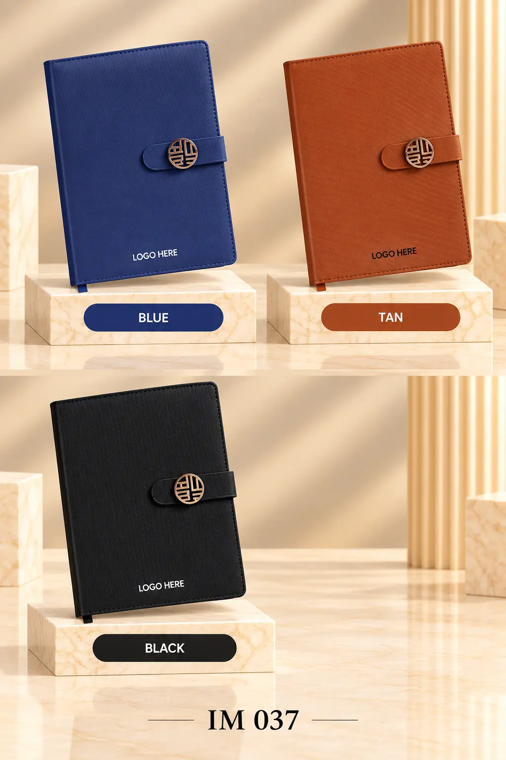 Imperial Emblem Clasp Notebook