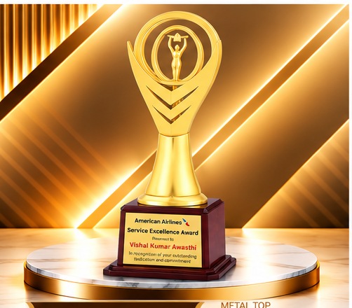Golden Victory Crest Excellence Trophy 4864