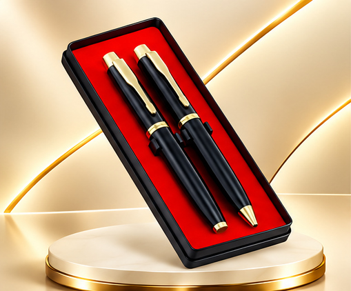 Black & Gold Executive Pen Set
