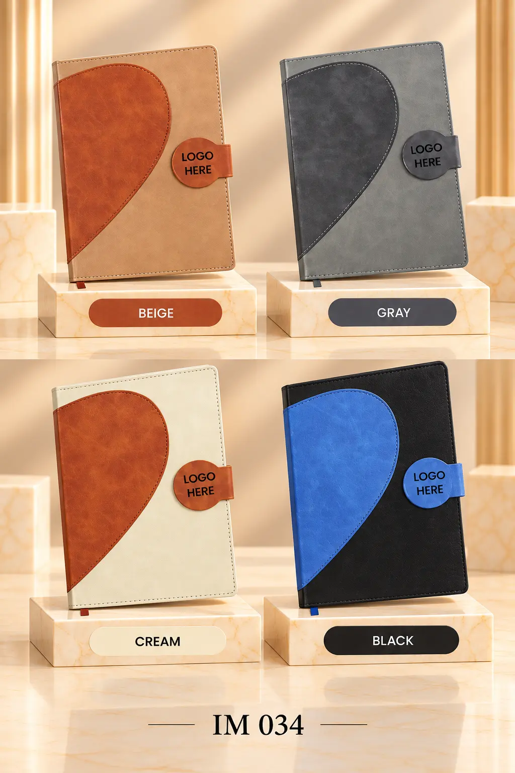 Curved Duo-Tone Executive Journal