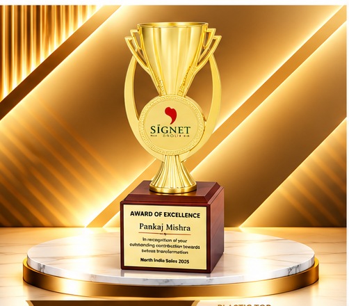Golden Cup Medallion Excellence Trophy 4852