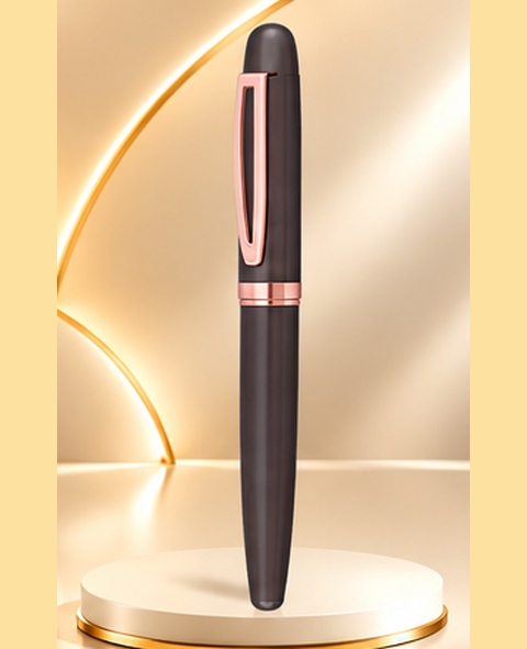 Luxury Brown & Rose Gold Metal Pen