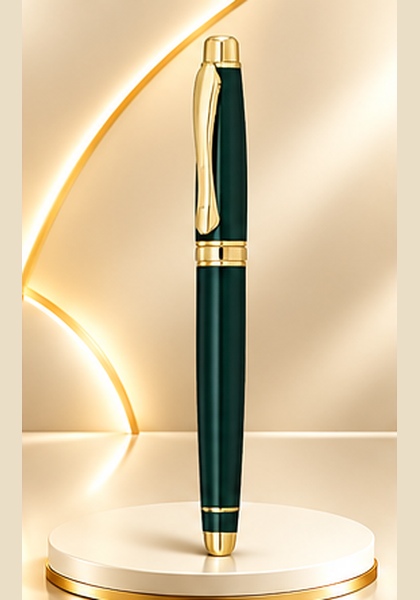 Executive Green & Gold Metal Pen
