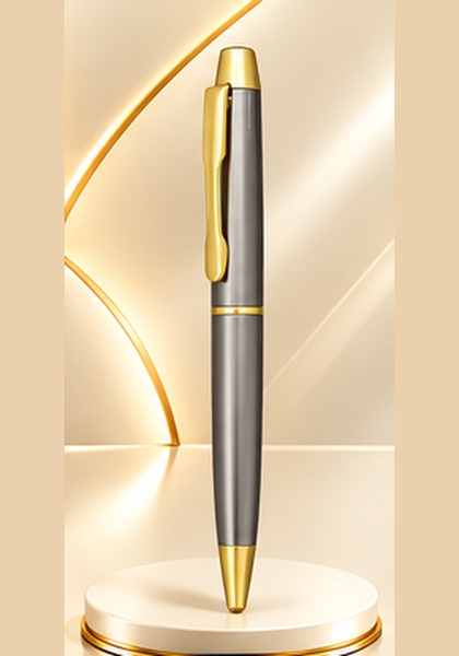 Grey & Gold Executive Metal Pen — Grey & Gold