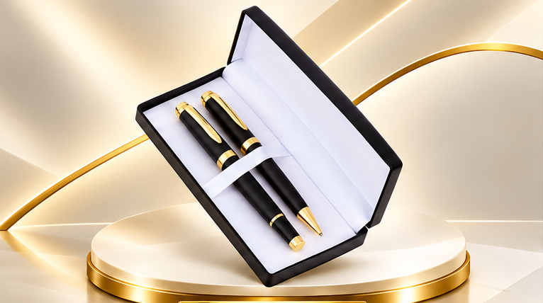 Black & Gold Executive Pen Set