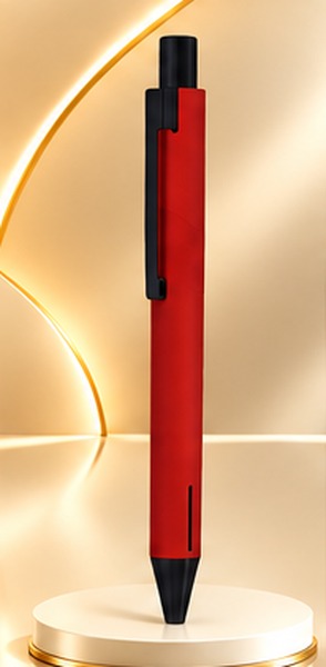 Modern Red & Black Click Pen