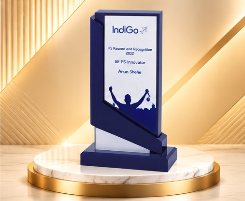 Corporate Wooden Trophy