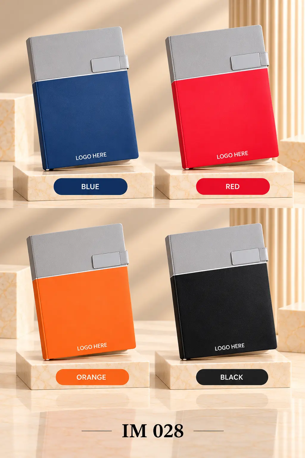 Urban Duo-Tone Clasp Notebook