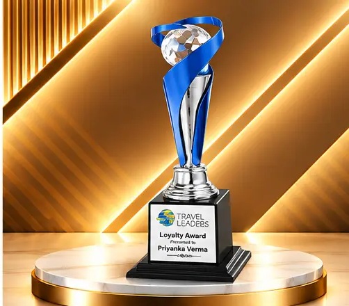 Blue Ribbon Diamond Achievement Trophy 3859