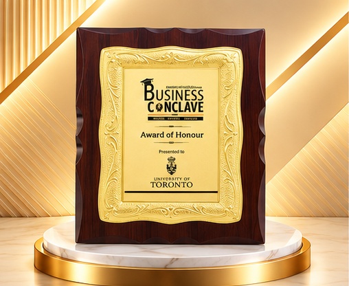 Premium Gold Wooden Plaque