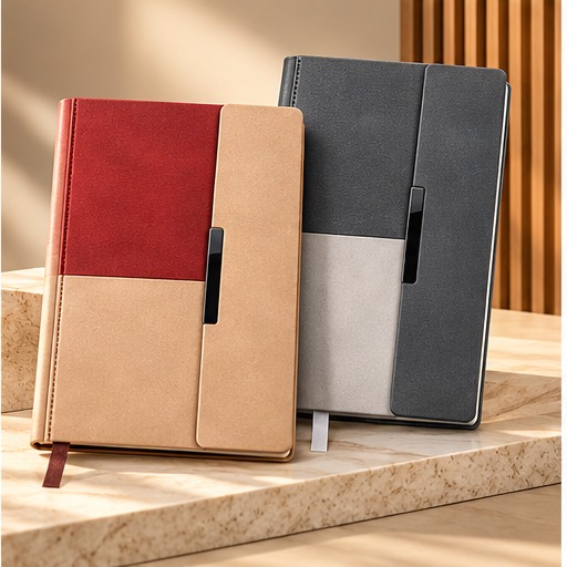 Classic Two-Tone Leatherette Planner Collection