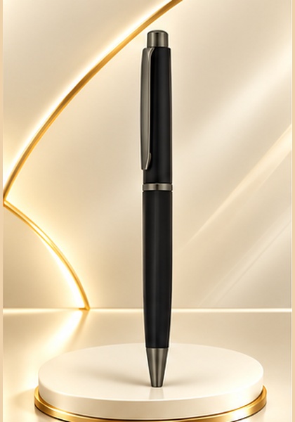 Matte Black Executive Metal Pen — Black