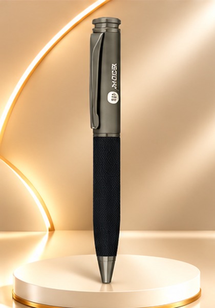 Textured Grip Gunmetal Pen – Model 4175
