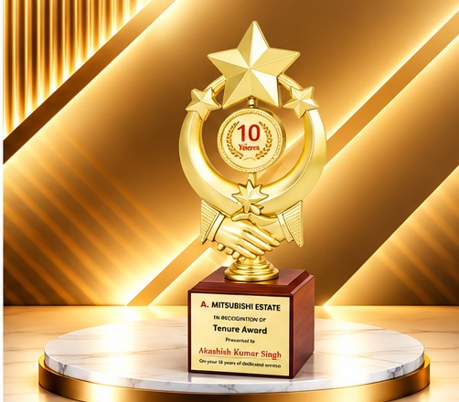 Golden Star Handshake Milestone Award 4851