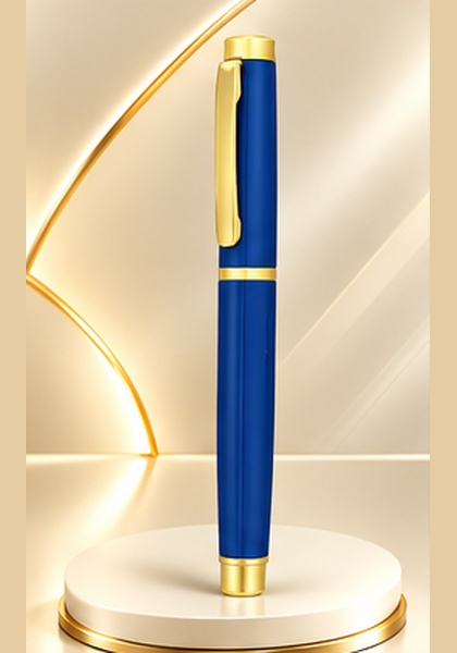 Royal Blue & Gold Metal Pen — Royal Blue & Gold