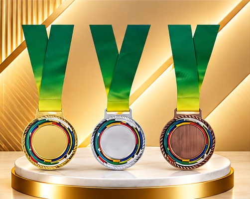 Multicolour Border Medals