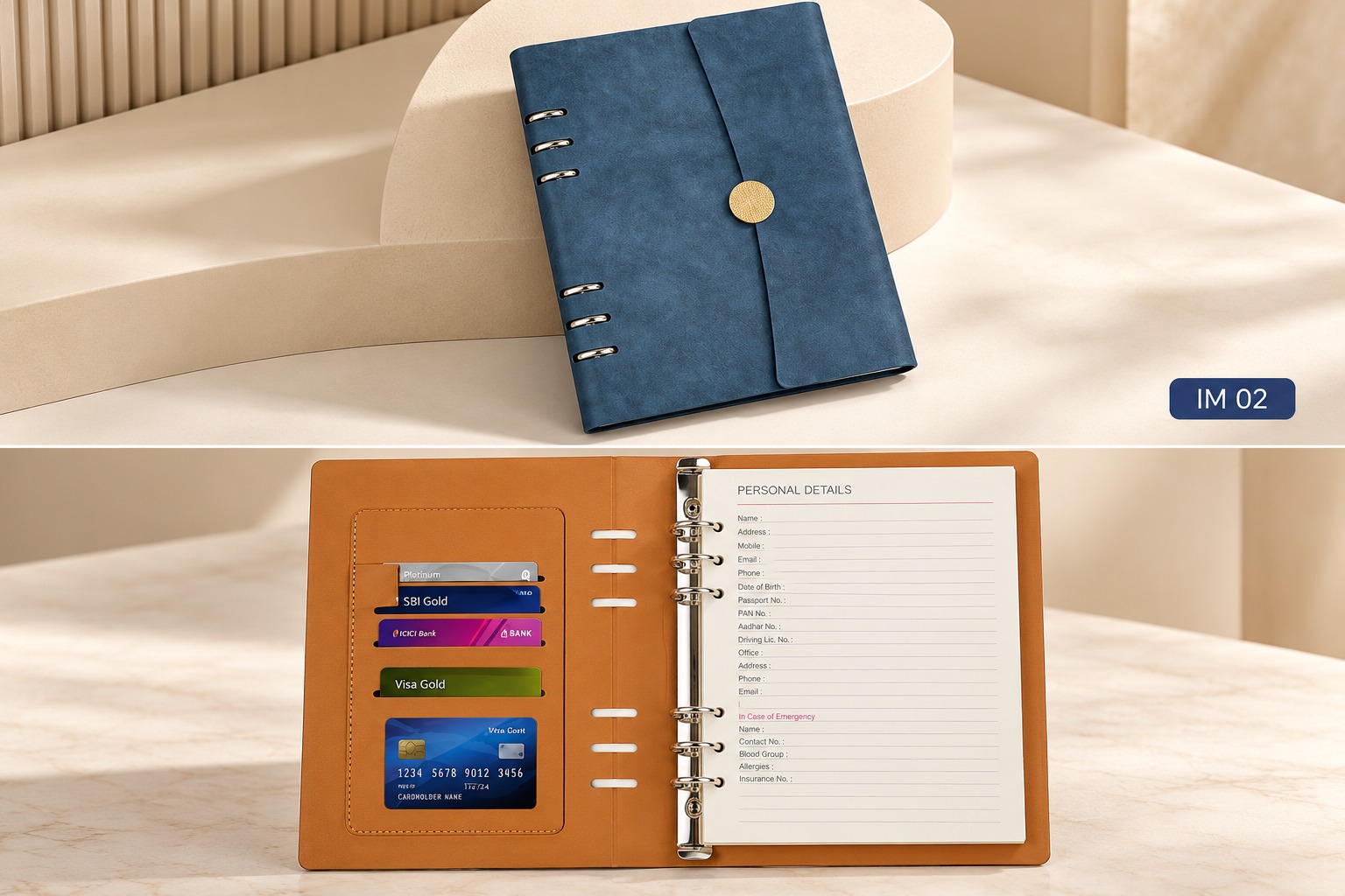 Royal Blue Executive Planner Organizer