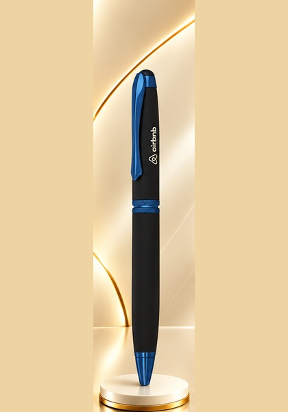 Black & Blue Premium Metal Ball Pen — Black & Blue