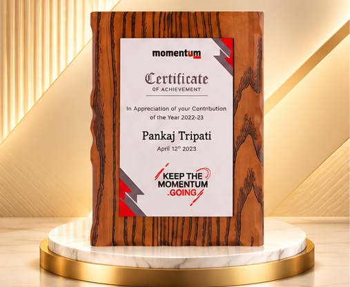 Premium Wooden Plaque
