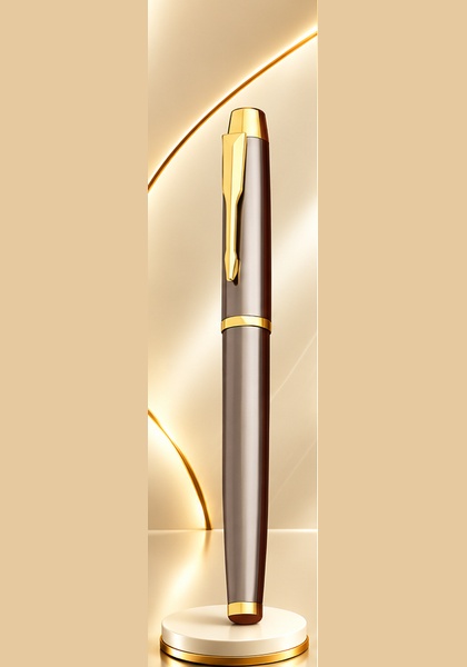Brown & Gold Executive Metal Pen — Brown & Gold