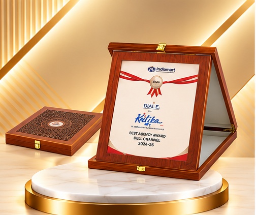 Premium Wooden Plaque with Presentation Box