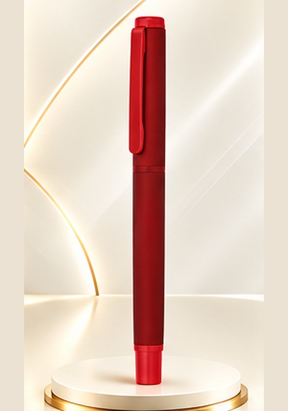 Premium Red Metal Pen — Red