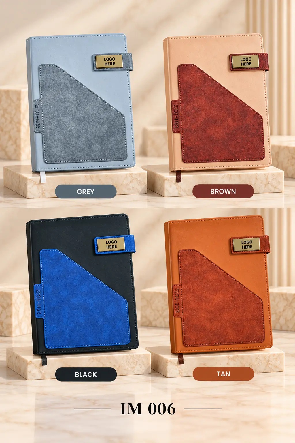 Verona Dual-Tone Pocket Journal