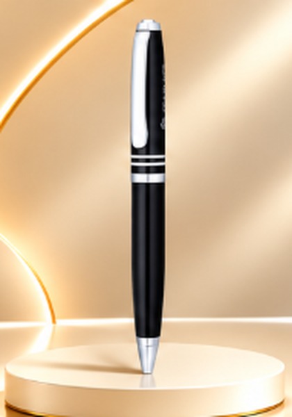Executive Black & Silver Metal Ball Pen
