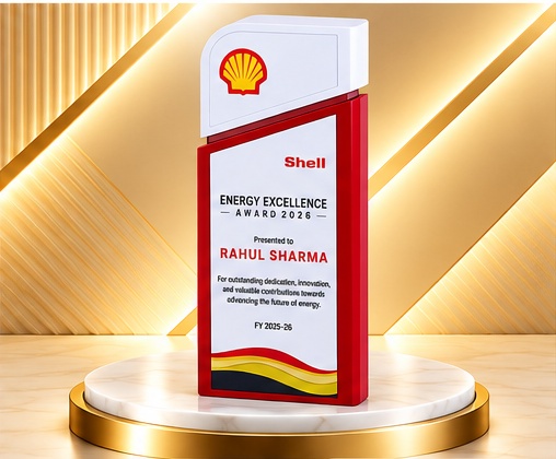 Premium Corporate Wooden Trophy