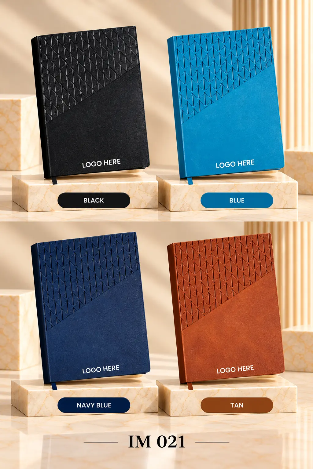 Geometric Luxe Executive Notebook